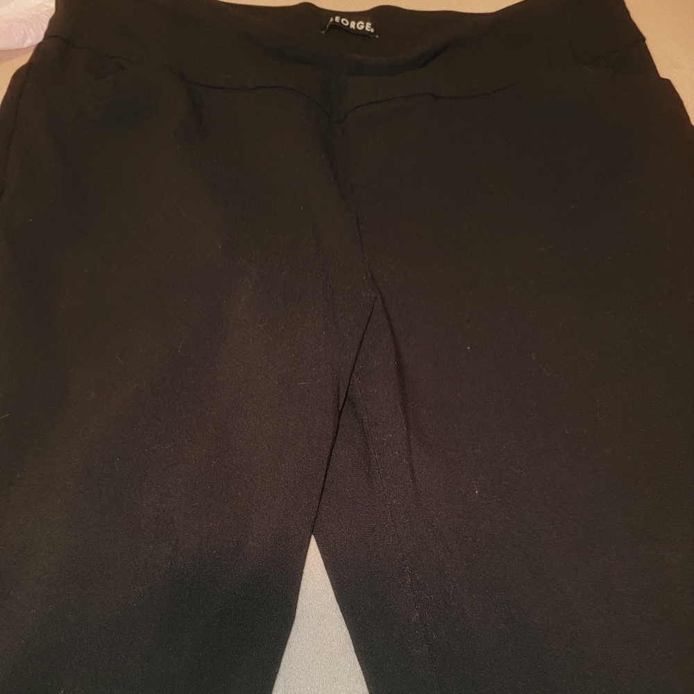 Women's Skinny Fit Black Dress Pants
